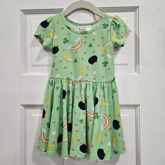 Dot Dot Smile Cap Sleeve St Patrick's Day Dress 12/24 - Picture 3 of 3